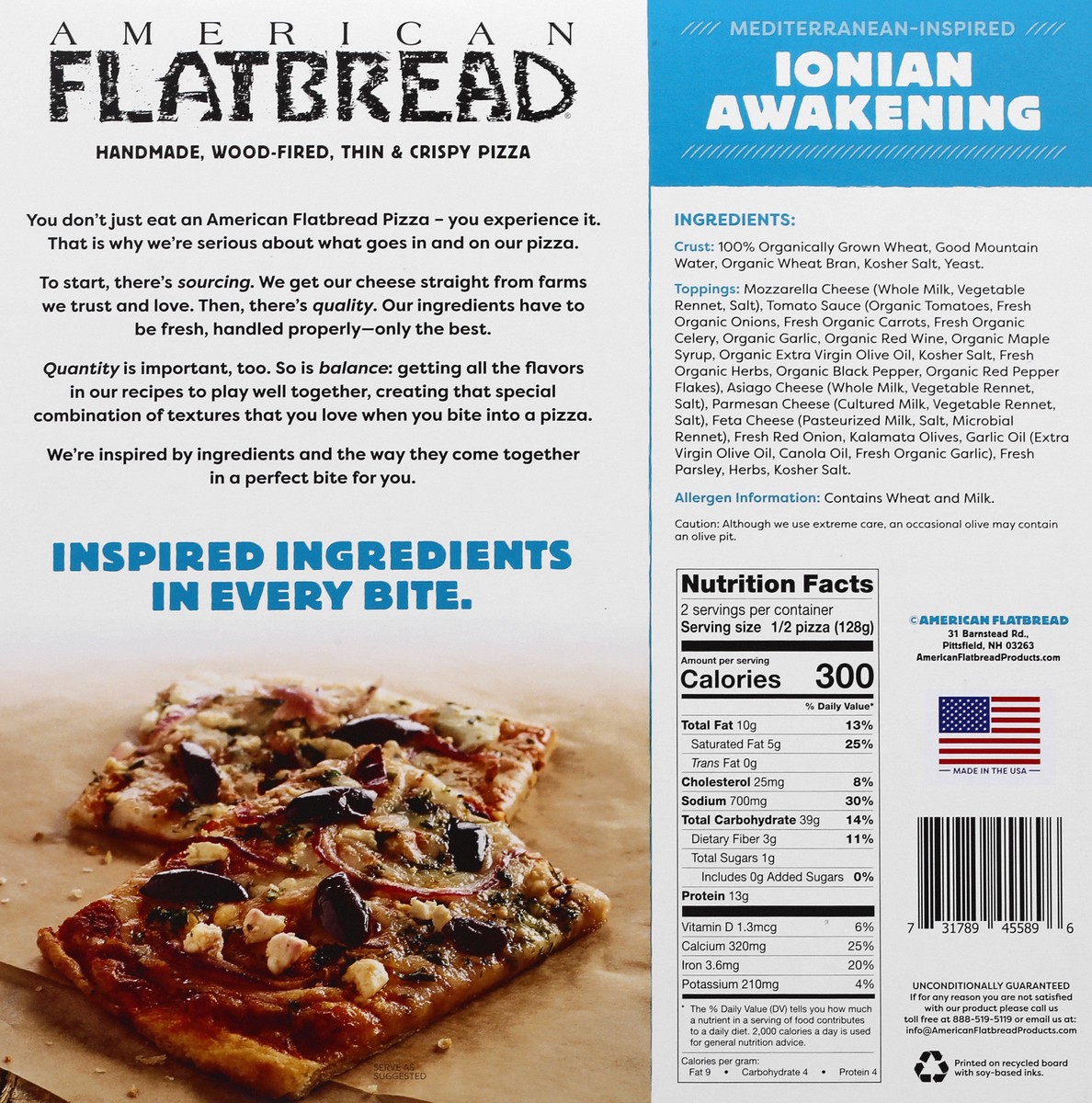 slide 10 of 10, American Flatbread Pizza, Ionian Awakening, 9.3 oz