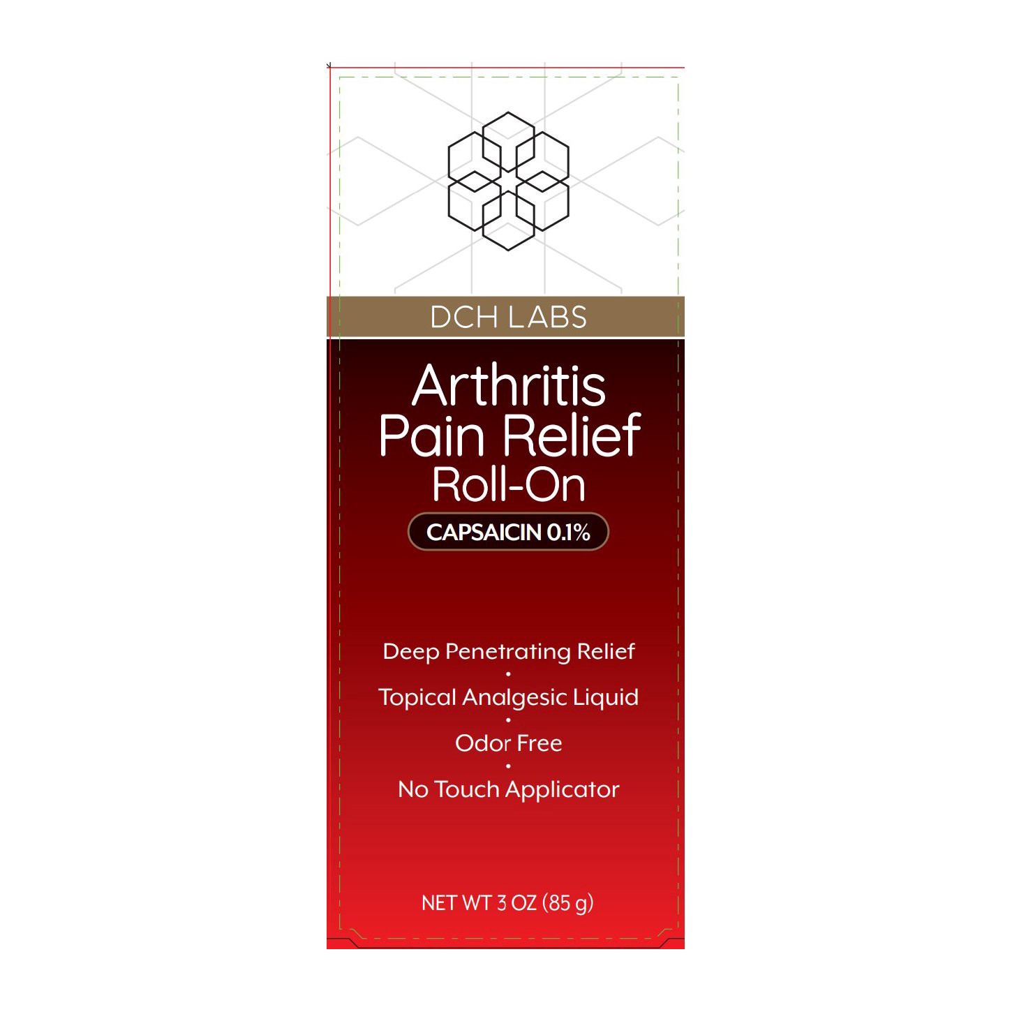 slide 1 of 1, DCH Labs Arthritis Pain Relief Roll-On, 3 oz