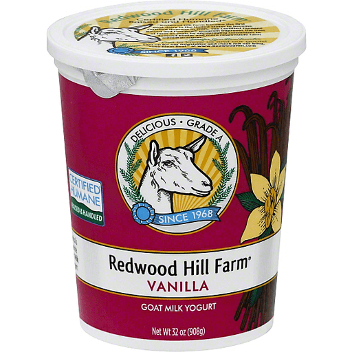 slide 2 of 2, Redwood Hill Farm Goat Milk Yogurt Vanilla, 32 oz