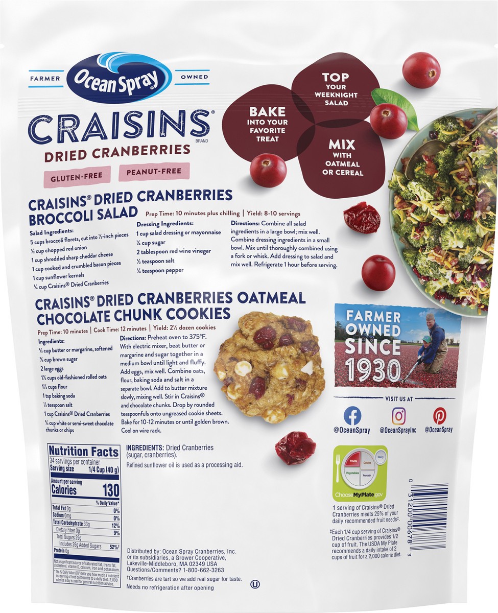 slide 4 of 9, Ocean Spray Sweet Dried Cranberries, 48 oz