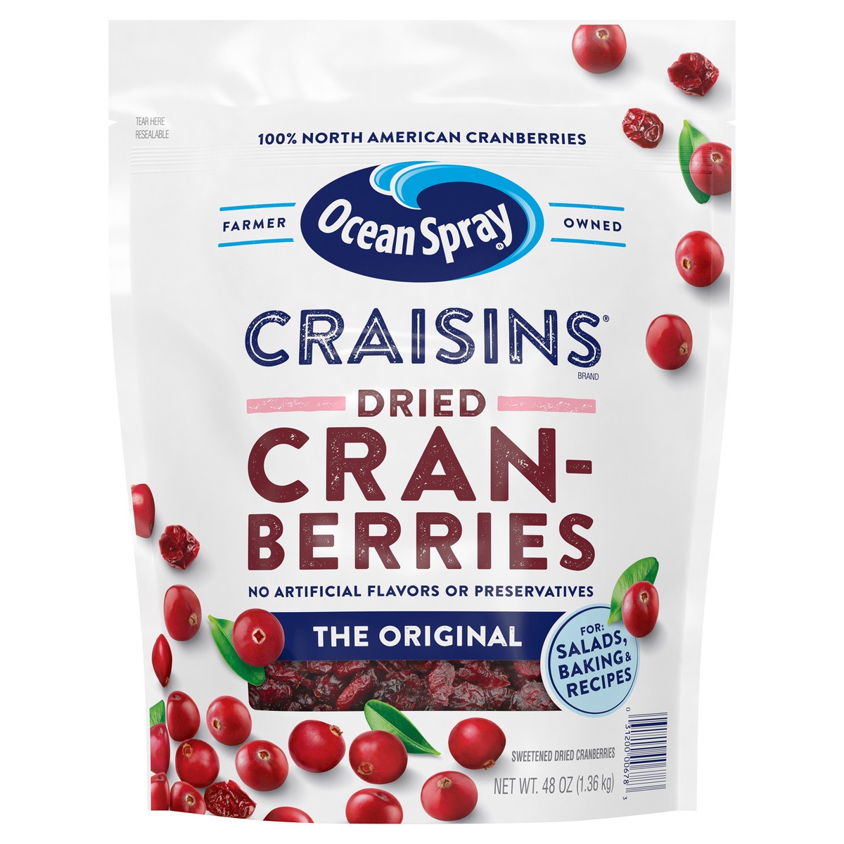 slide 1 of 9, Ocean Spray Sweet Dried Cranberries - 48 oz, 48 oz