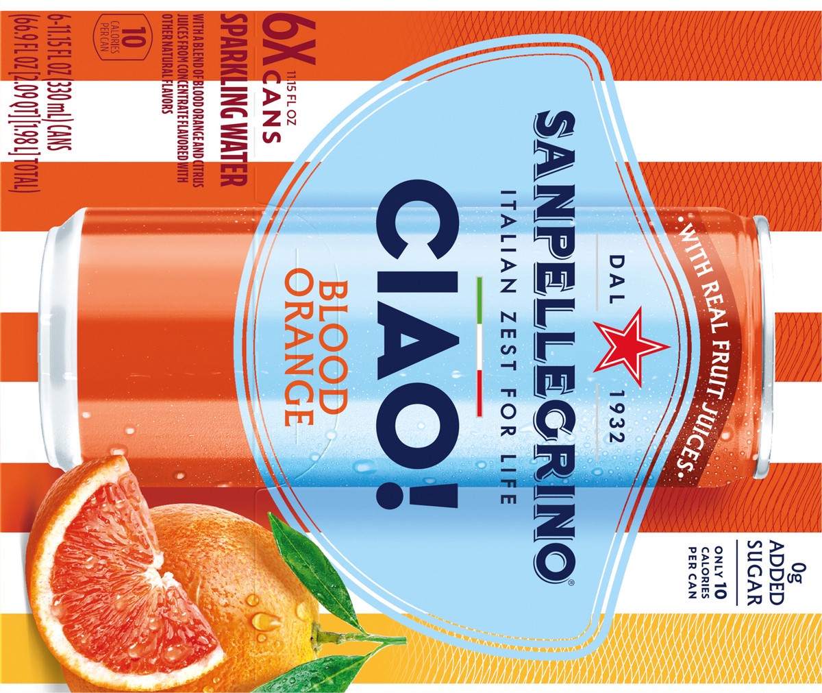 slide 7 of 12, San Pel Ciao Bld Ornge 6/11.15 Oz, 6 ct; 11.15 fl oz