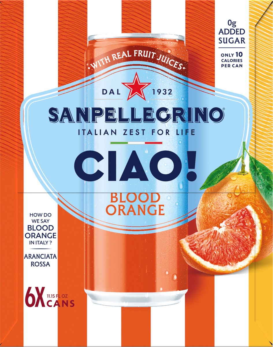 slide 11 of 12, San Pel Ciao Bld Ornge 6/11.15 Oz, 6 ct; 11.15 fl oz