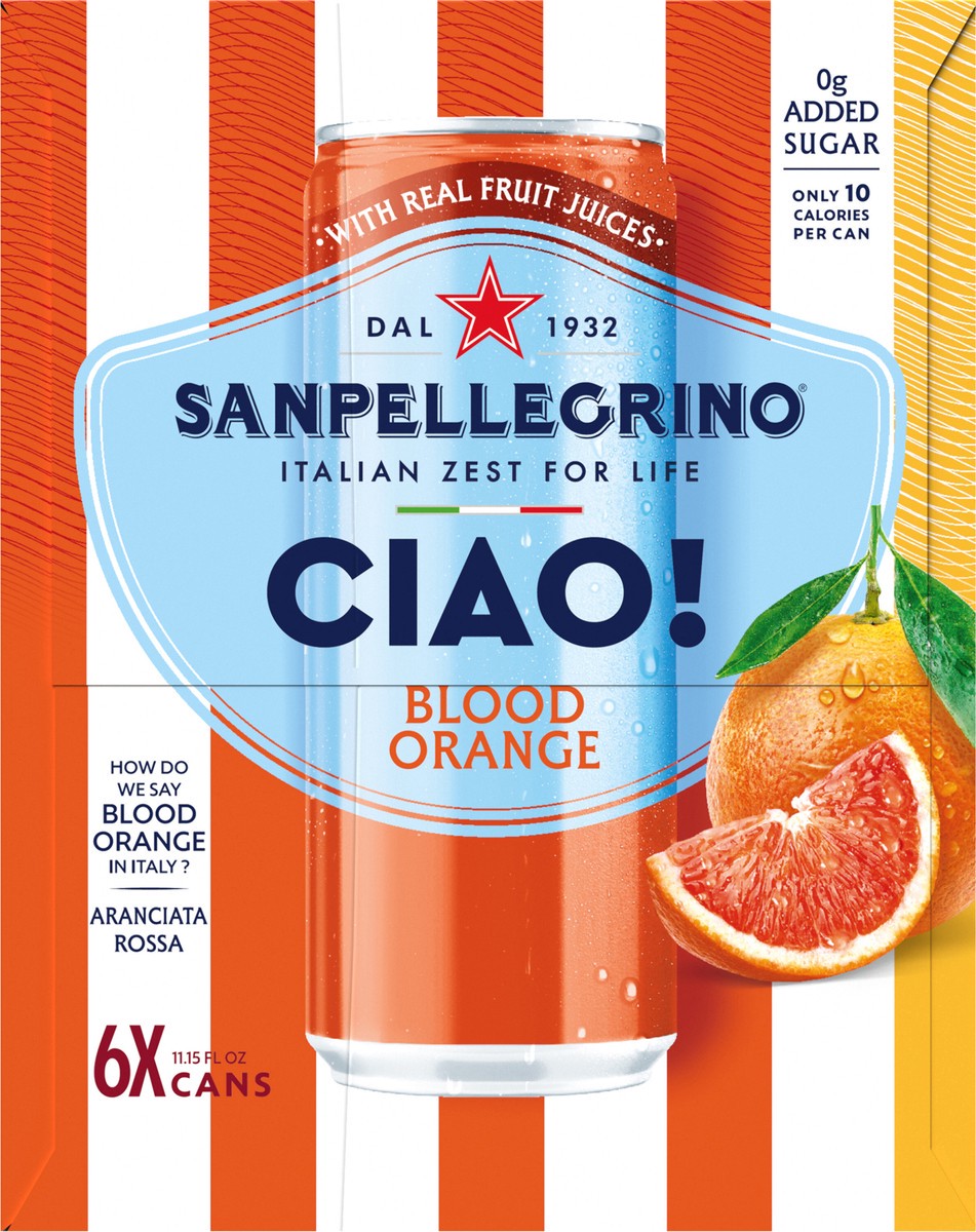slide 6 of 12, San Pel Ciao Bld Ornge 6/11.15 Oz, 6 ct; 11.15 fl oz