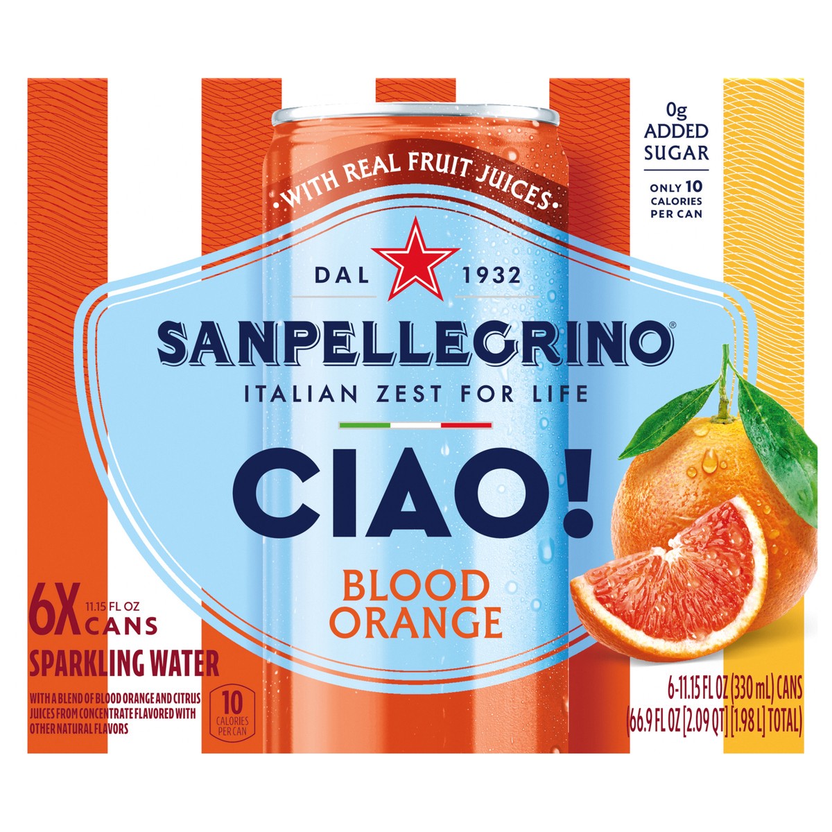 slide 1 of 12, San Pel Ciao Bld Ornge 6/11.15 Oz, 66.95 fl. oz