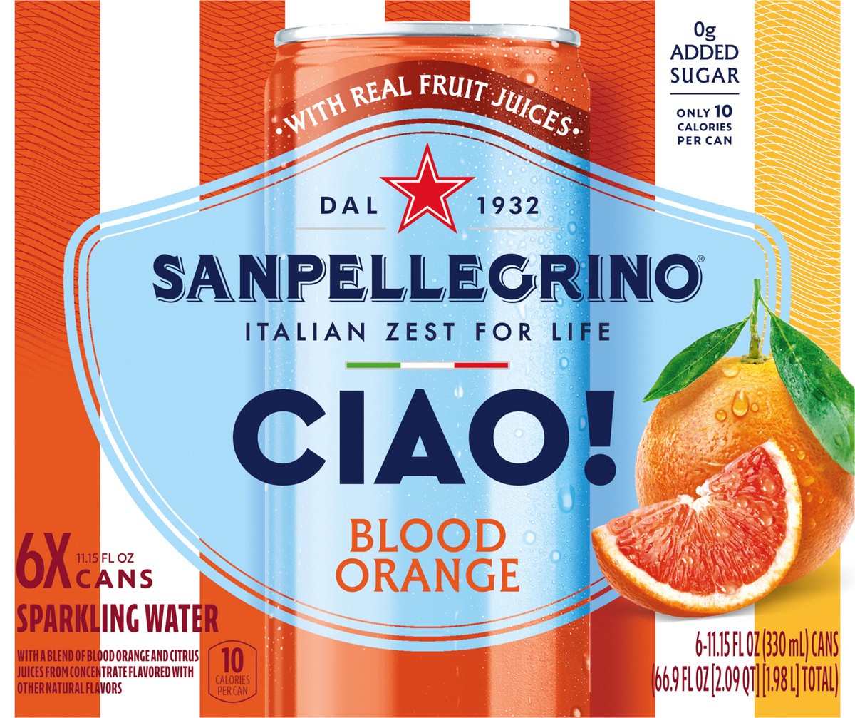 slide 8 of 12, San Pel Ciao Bld Ornge 6/11.15 Oz, 6 ct; 11.15 fl oz