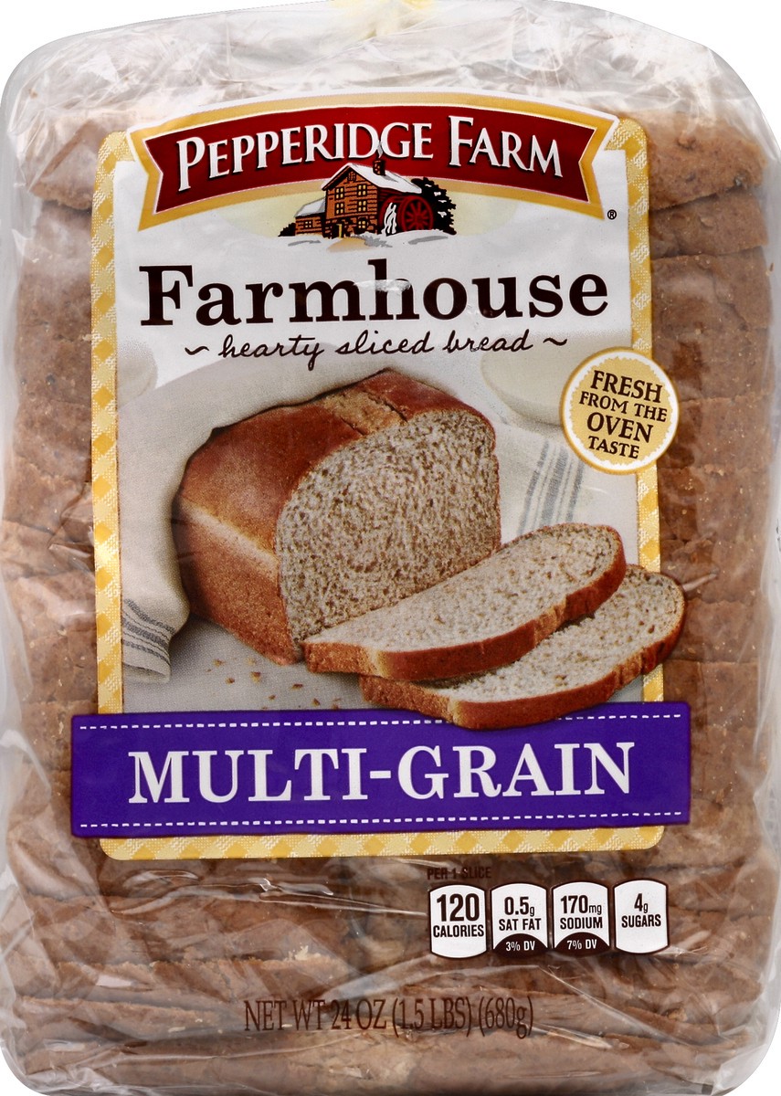 slide 2 of 5, Pepperidge Farm Fresh Bakery Multigrain Hearty Sliced Bread, 1 ct