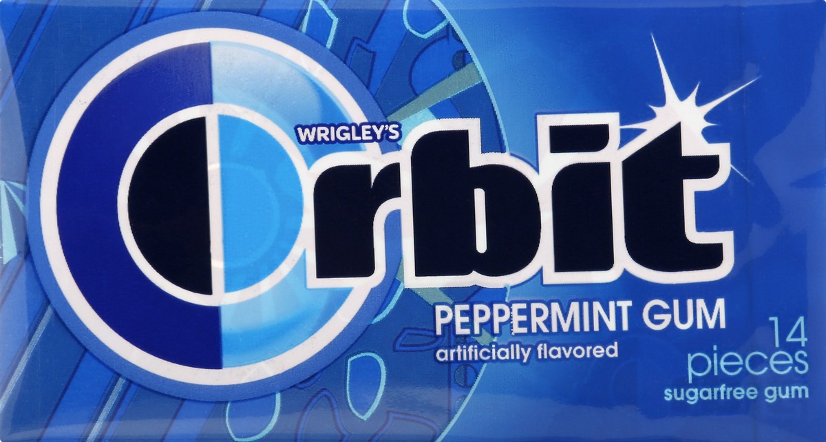 slide 1 of 8, Orbit Sugarfree Peppermint Gum 14 ea, 14 ct