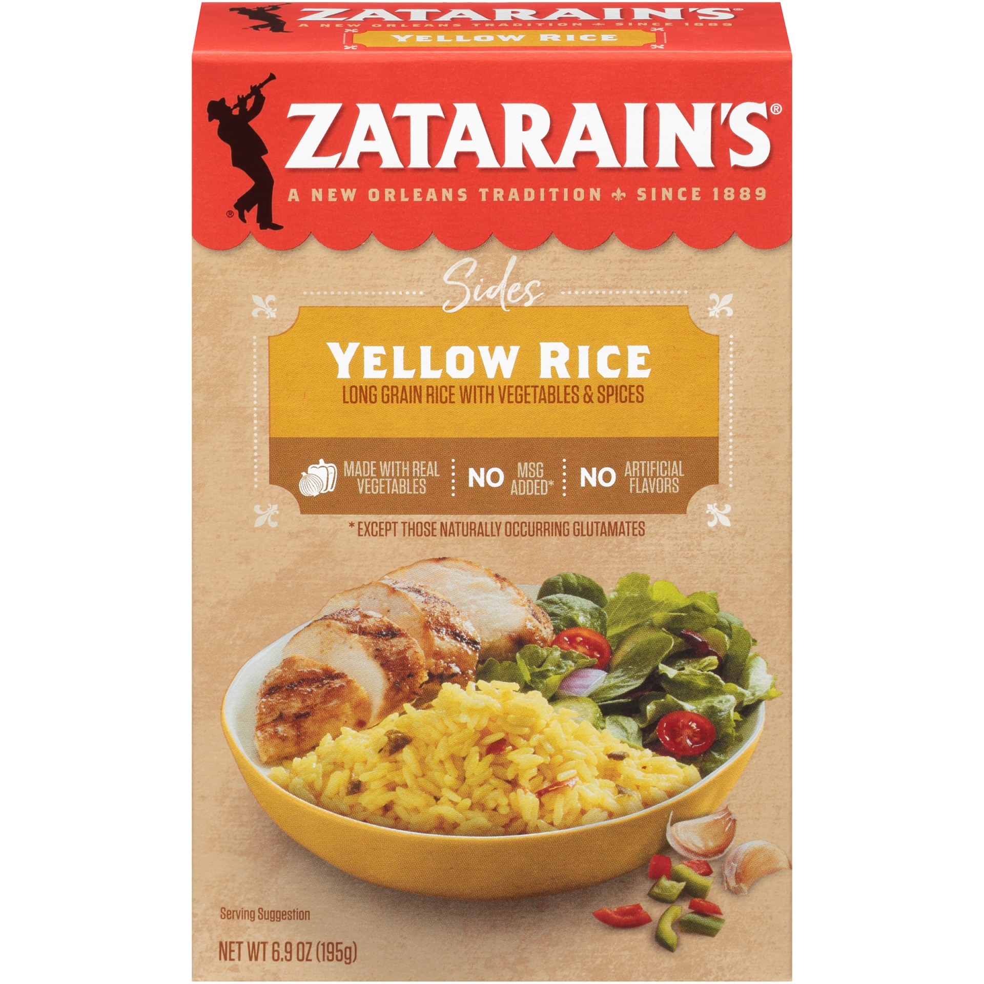 slide 1 of 6, Zatarain's Yellow Rice Mix, 6.9 oz