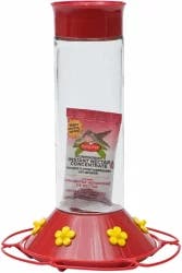 Perky-Pet "Our Best" Glass Hummingbird Feeder With Nectar - Red