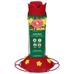 Perky-Pet "Our Best" Glass Hummingbird Feeder With Nectar - Red