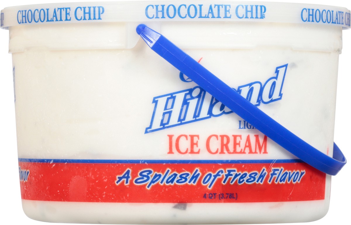 slide 7 of 9, Hiland Dairy Family Pack Light Chocolate Chip Ice Cream 4 qt, 4 qt