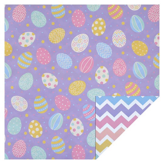 slide 1 of 4, Easter Eggs Double-Sided Cardstock Paper By Recollections, 12" X 12", 12 in x 12 in