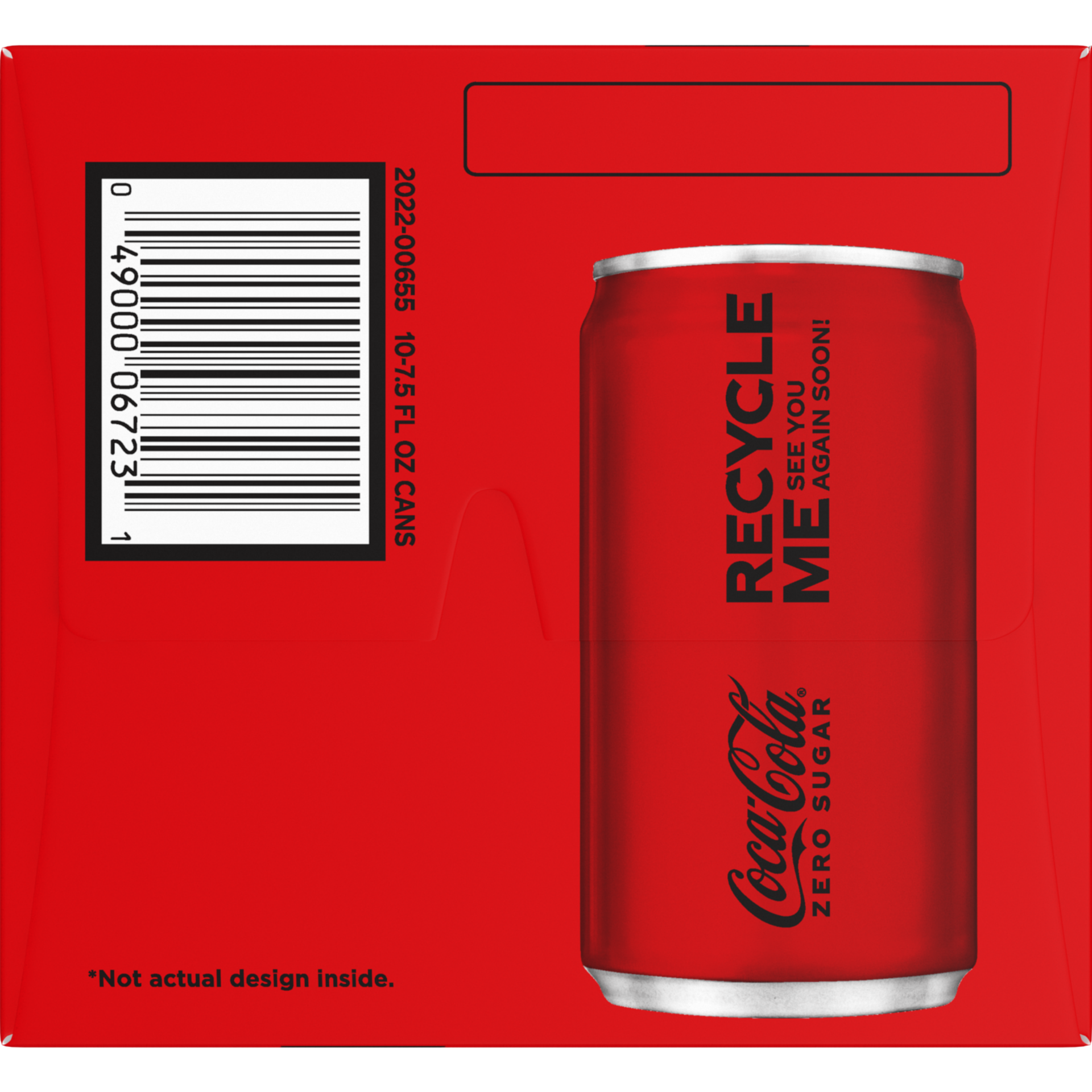 slide 4 of 5, Coca-Cola Zero Sugar Soda Soft Drink Fridge Pack, 7.5 fl oz Mini Cans, 10 Pack, 10 ct; 7.5 oz
