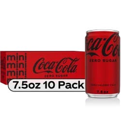 Coke Zero Sugar Soda Mini Cans