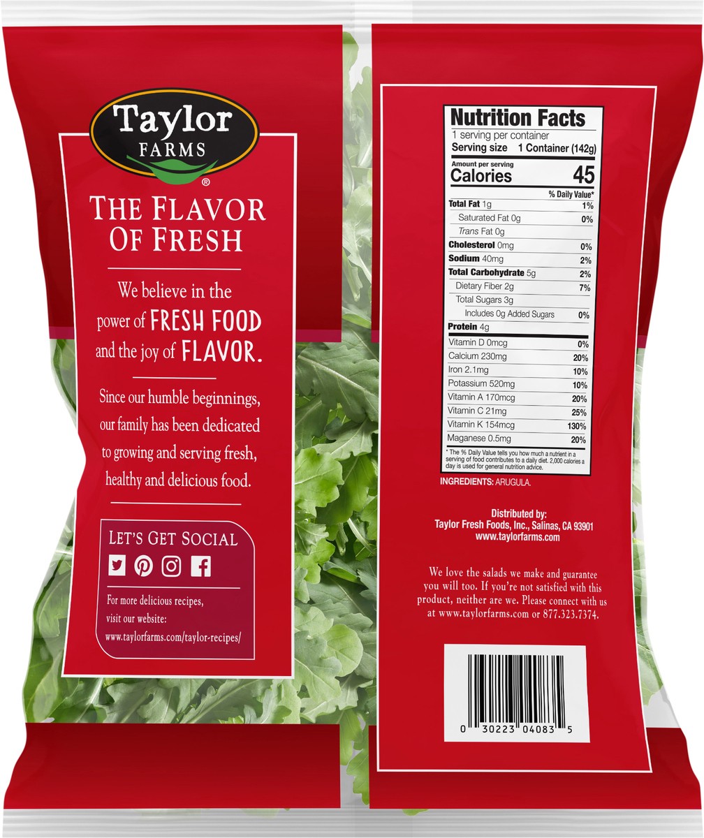 slide 6 of 6, Taylor Farms Tender Leaf Arugula 1 ea, 5 oz
