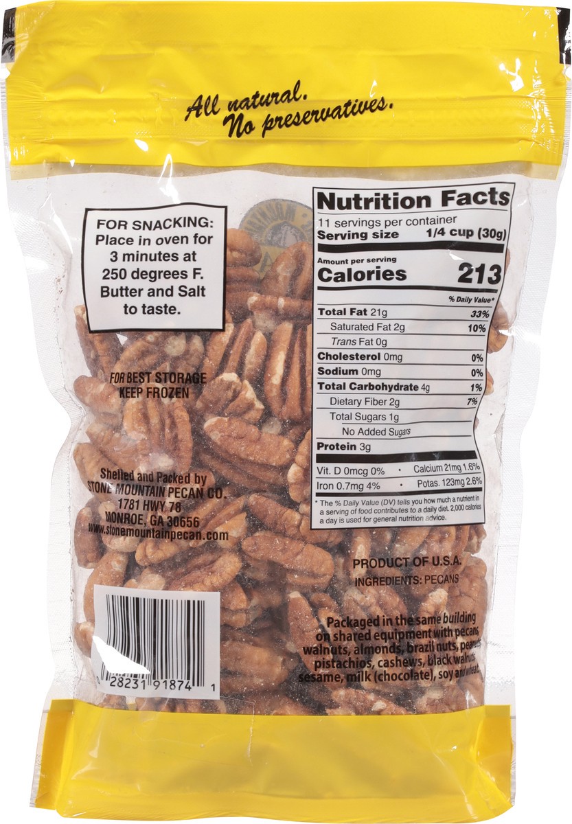 slide 13 of 13, Stone Mountain Pecan Company Fancy Halves Pecan 12 oz, 12 oz
