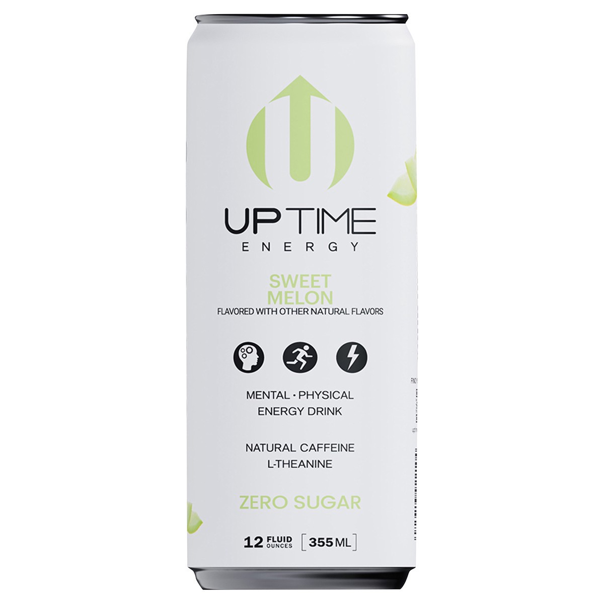 slide 1 of 12, UPTIME Energy Sweet Summer Melon Sugar Free Energy Drink, 12 fl oz