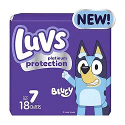 Luvs Platinum Protection Diapers Base Version 2x/duo 7/giant Plus - 18 CT