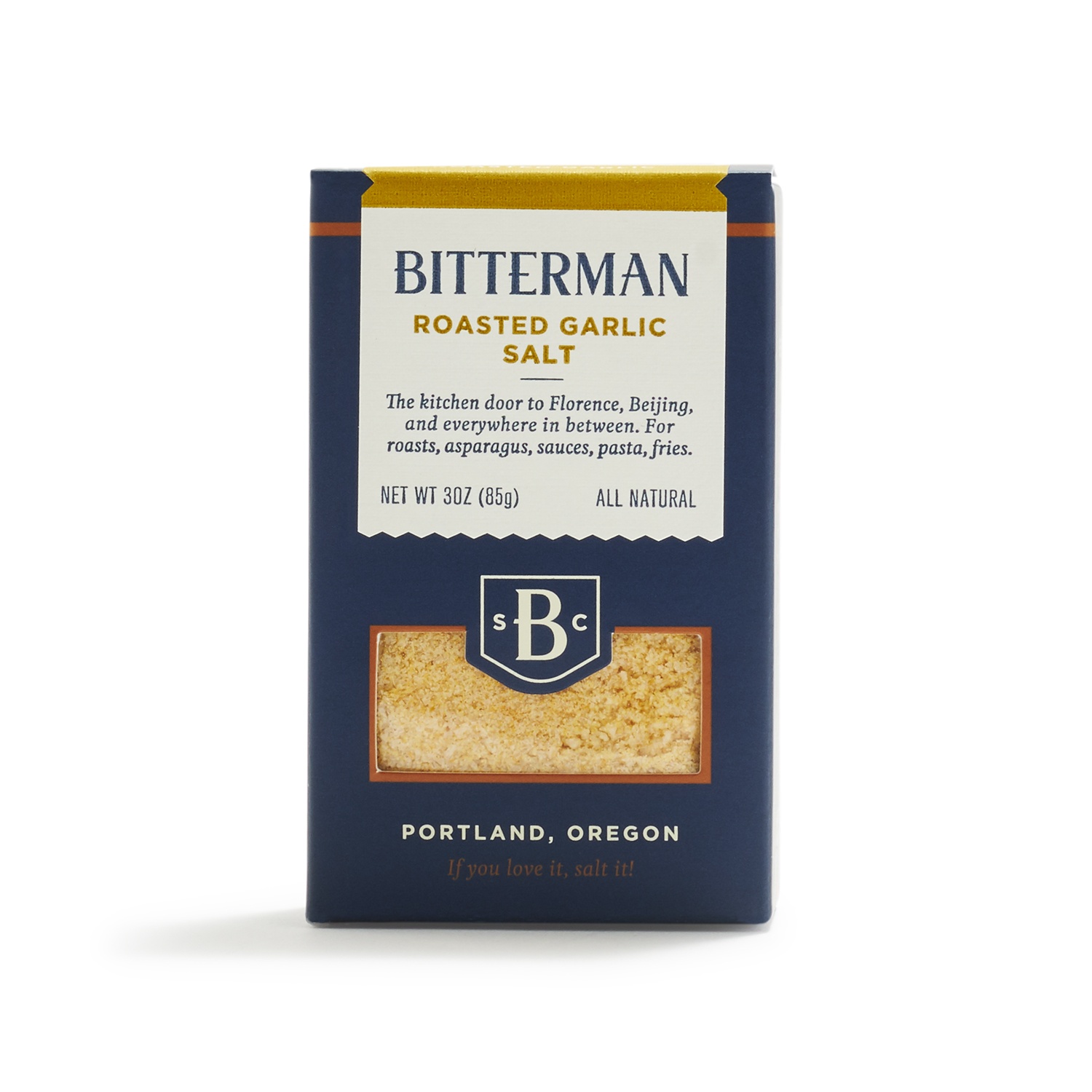 slide 1 of 1, Bitterman Salt Co. Garlic Salt, 3 oz