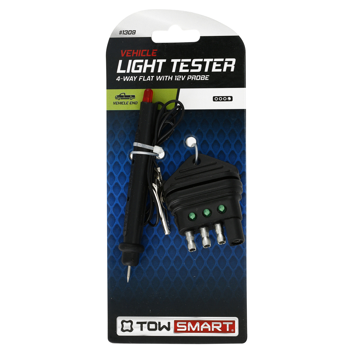 slide 1 of 5, TOWSMART Tow Smart 4 Way Light Tester with 12 Volt Circuit Tester, 1 ct