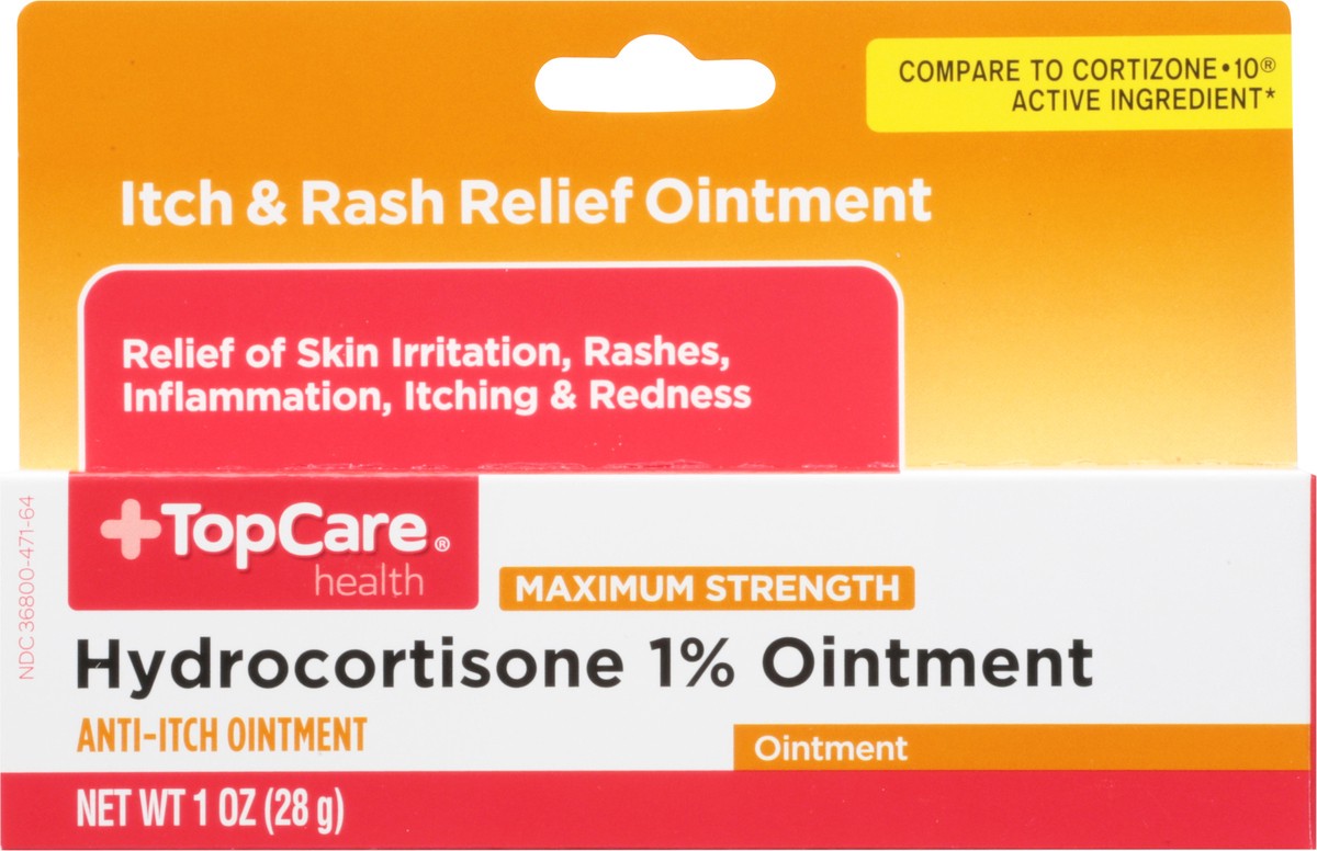 slide 2 of 9, TopCare Health Maximum Strength Hydrocortisone 1% Ointment 1 oz, 1 oz