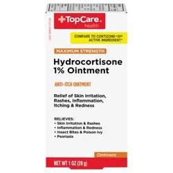 TopCare Health Maximum Strength Hydrocortisone 1% Ointment 1 oz
