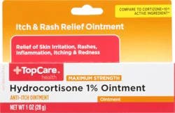 TopCare Health Maximum Strength Hydrocortisone 1% Ointment 1 oz