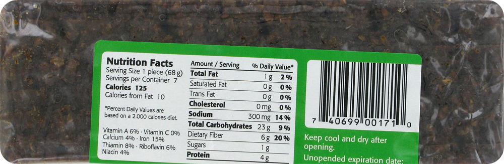 slide 2 of 2, Delba Pumpernickel Bread, 16.75 oz