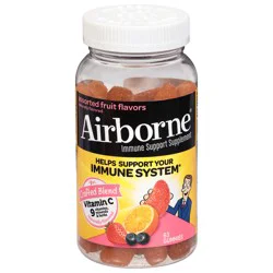 Airborne Assorted Fruit Flavors Immune Support Supplement 63 Gummies