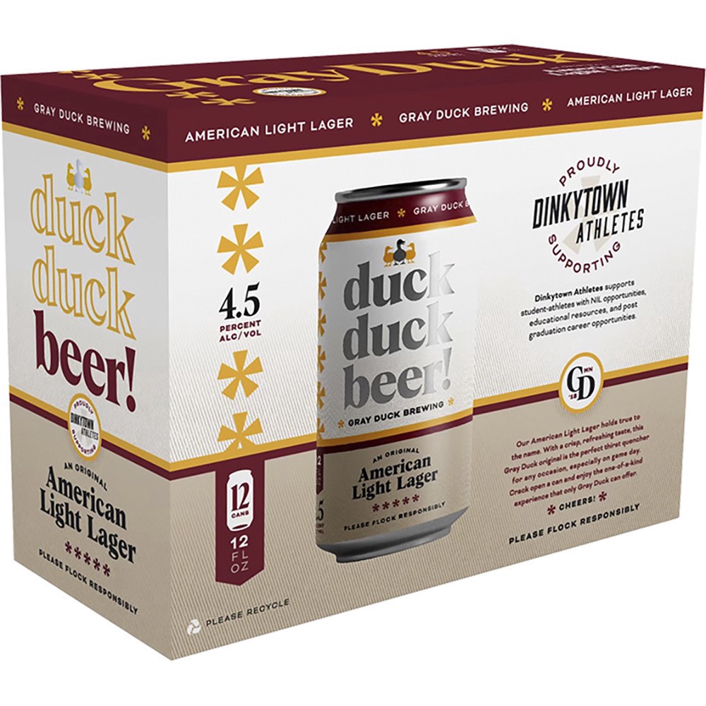 slide 1 of 1, Gray Duck Duck Beer, 12 ct 12 oz can