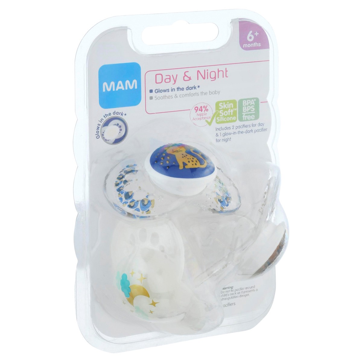 slide 2 of 9, MAM Day & Night Pacifier Collection, 6+m, 3 ct