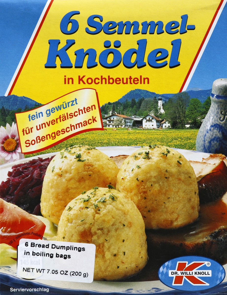 slide 1 of 5, Dr Willi Knoll Bread Dumplings 6 ea, 6 ct