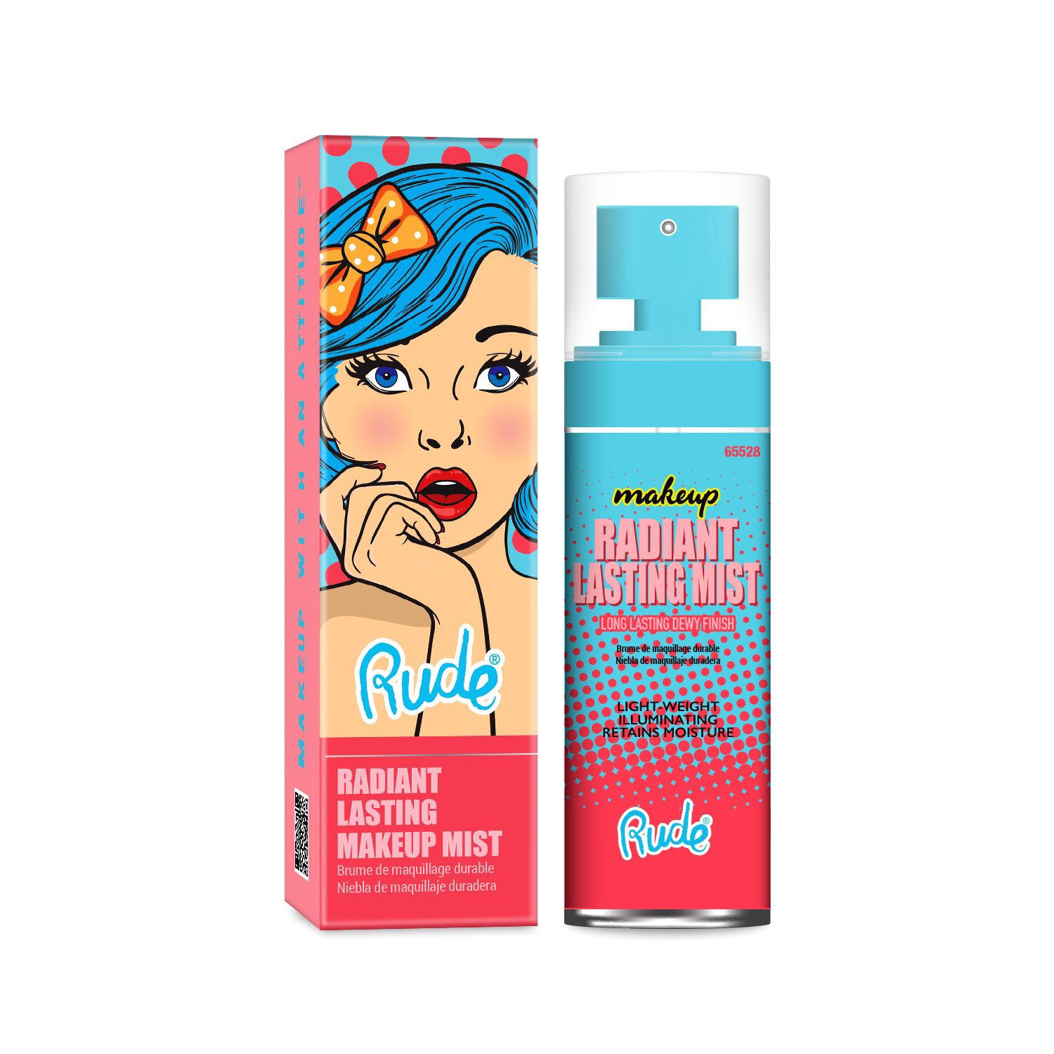 slide 1 of 1, Rude Cosmetics Radiant Lasting Makeup Mist, 1 ct