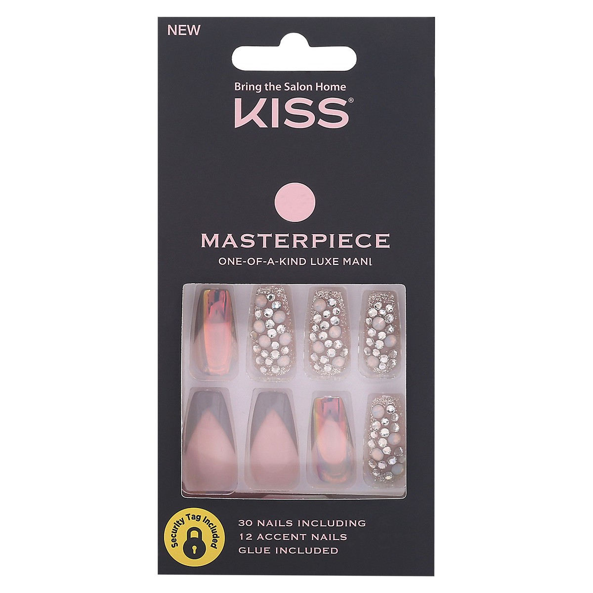 slide 1 of 9, Kiss Masterpiece Nail 30 ea Box, 30 ct