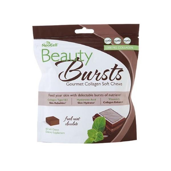 slide 1 of 1, NeoCell Corporation Beauty Bursts Chocolate Mint Chews, 60 ct