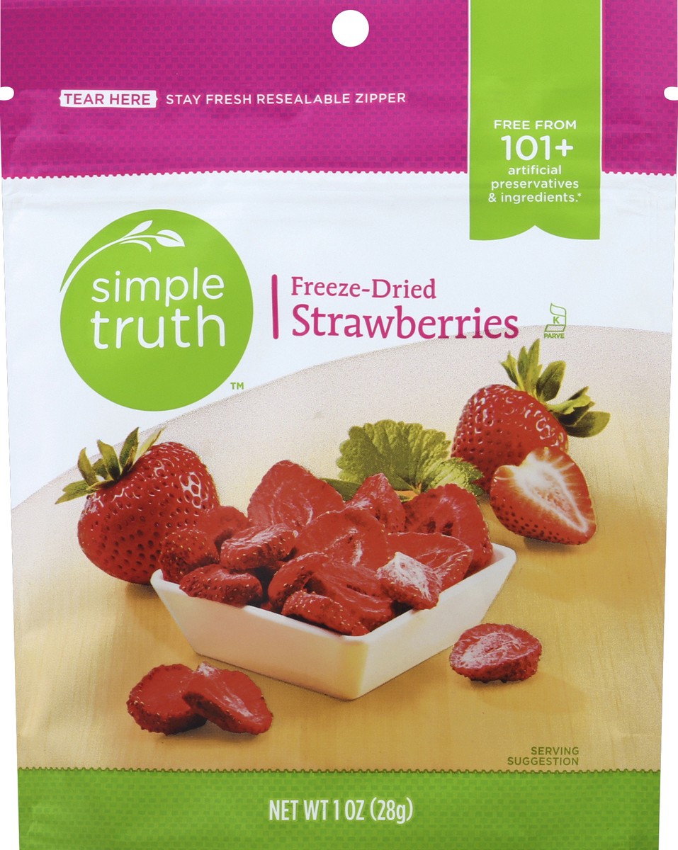 slide 1 of 3, Simple Truth Strawberries 1 oz, 1 oz