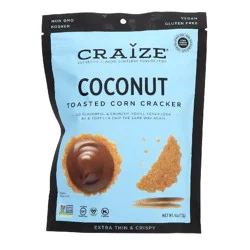 Craize Coconut Toasted Snack Crackers 4 oz