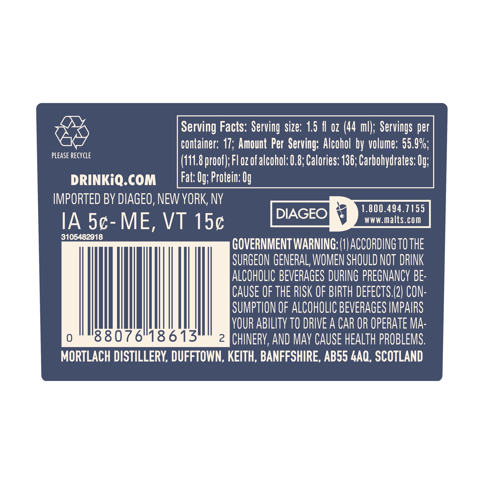 slide 2 of 4, Mortlach 13Yo, 25.4 oz