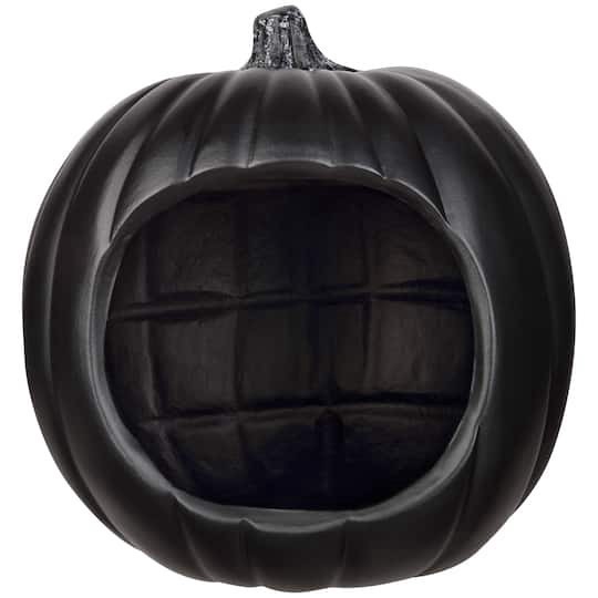 slide 1 of 3, 9" Black Diorama Pumpkin By Ashland, 9 in