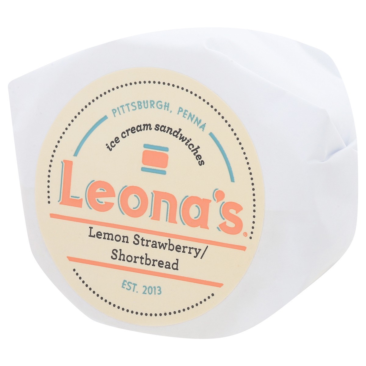 slide 5 of 14, Leona's Lemon Strawberry / Shortbread Ice Cream Sandwiches 1 Each, 1 ct