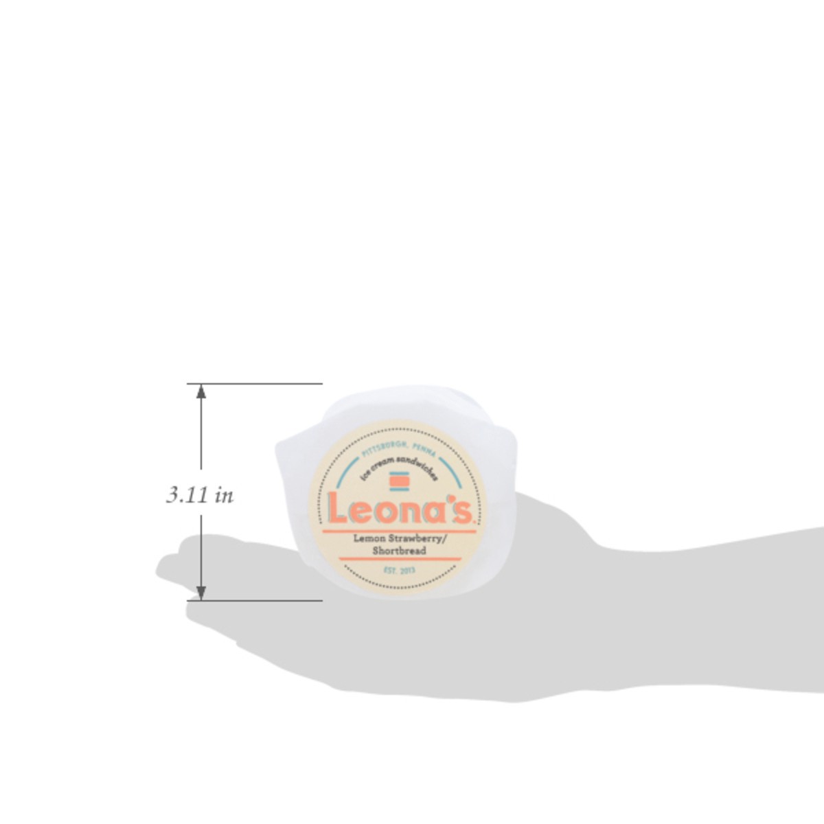 slide 9 of 14, Leona's Lemon Strawberry / Shortbread Ice Cream Sandwiches 1 Each, 1 ct