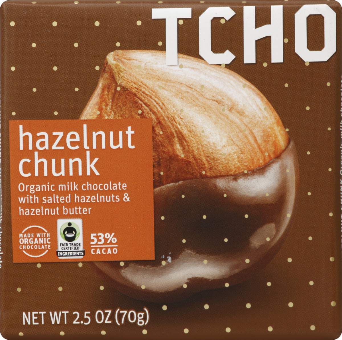 slide 1 of 6, TCHO Milk Chocolate, Hazelnut Chunk 2.47 oz, 2.47 oz
