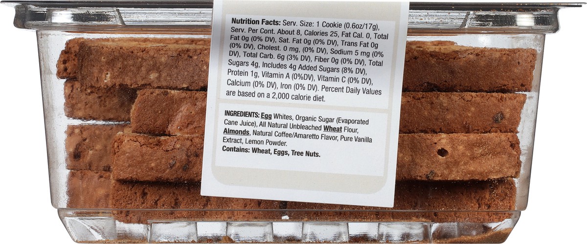 slide 5 of 9, Dijas Natural Foods Fat Free Coffee Amaretto Biscotti 5 oz, 5 oz