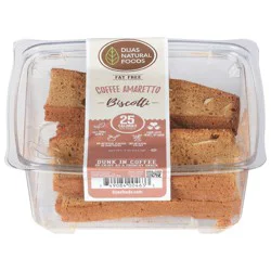 Dijas Natural Foods Fat Free Coffee Amaretto Biscotti 5 oz