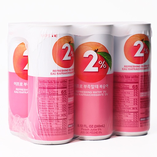 Lotte 2% Peach Juice 6Pk 1500 ml | Shipt