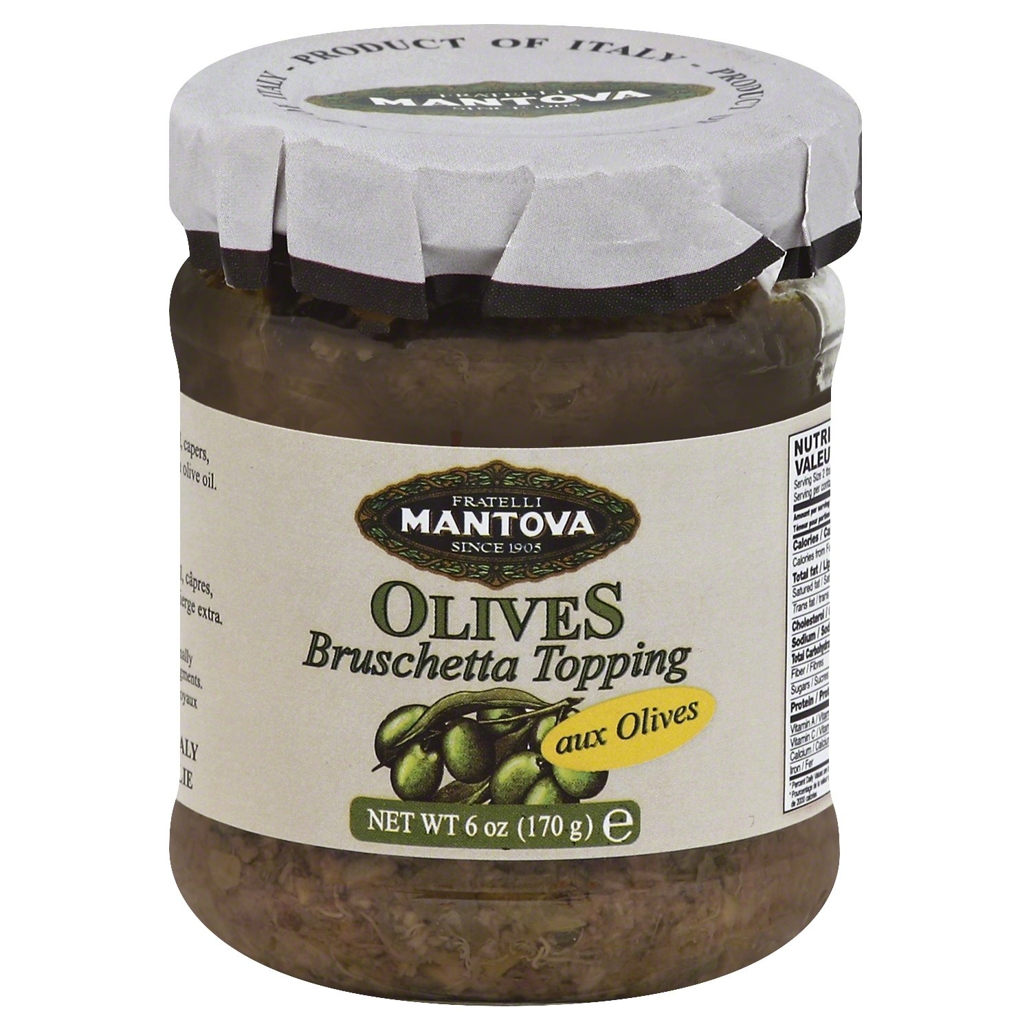 slide 1 of 2, Mantova Bruschetta Olive - 6 Oz, 6 oz