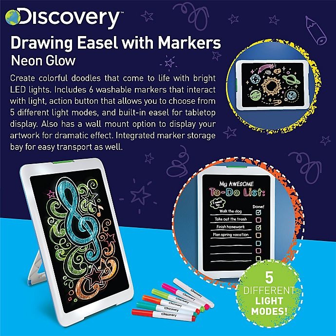  Discovery Neon Glow Drawing Easel [2023