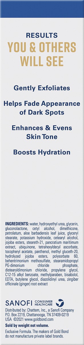 slide 5 of 7, Gold Bond Age Renew Dark Spot Minimizing Age Renew Body Cream, 2 oz., With No Bleaching Agents, 2 oz