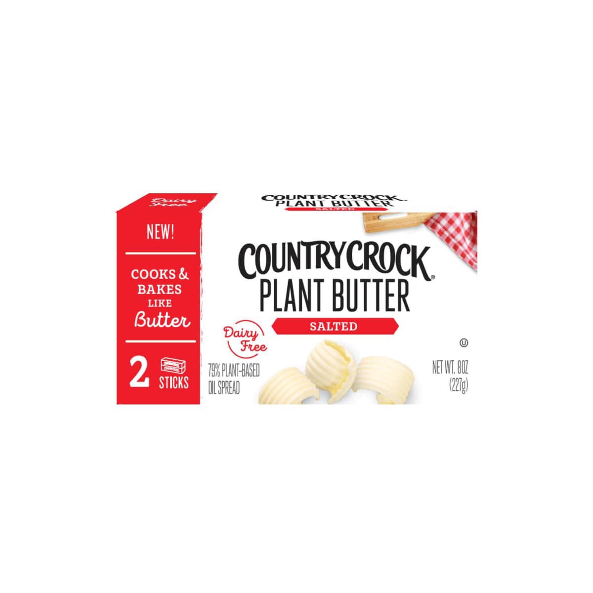 slide 1 of 5, Country Crock Plant Salted Butter 8 oz, 8 oz